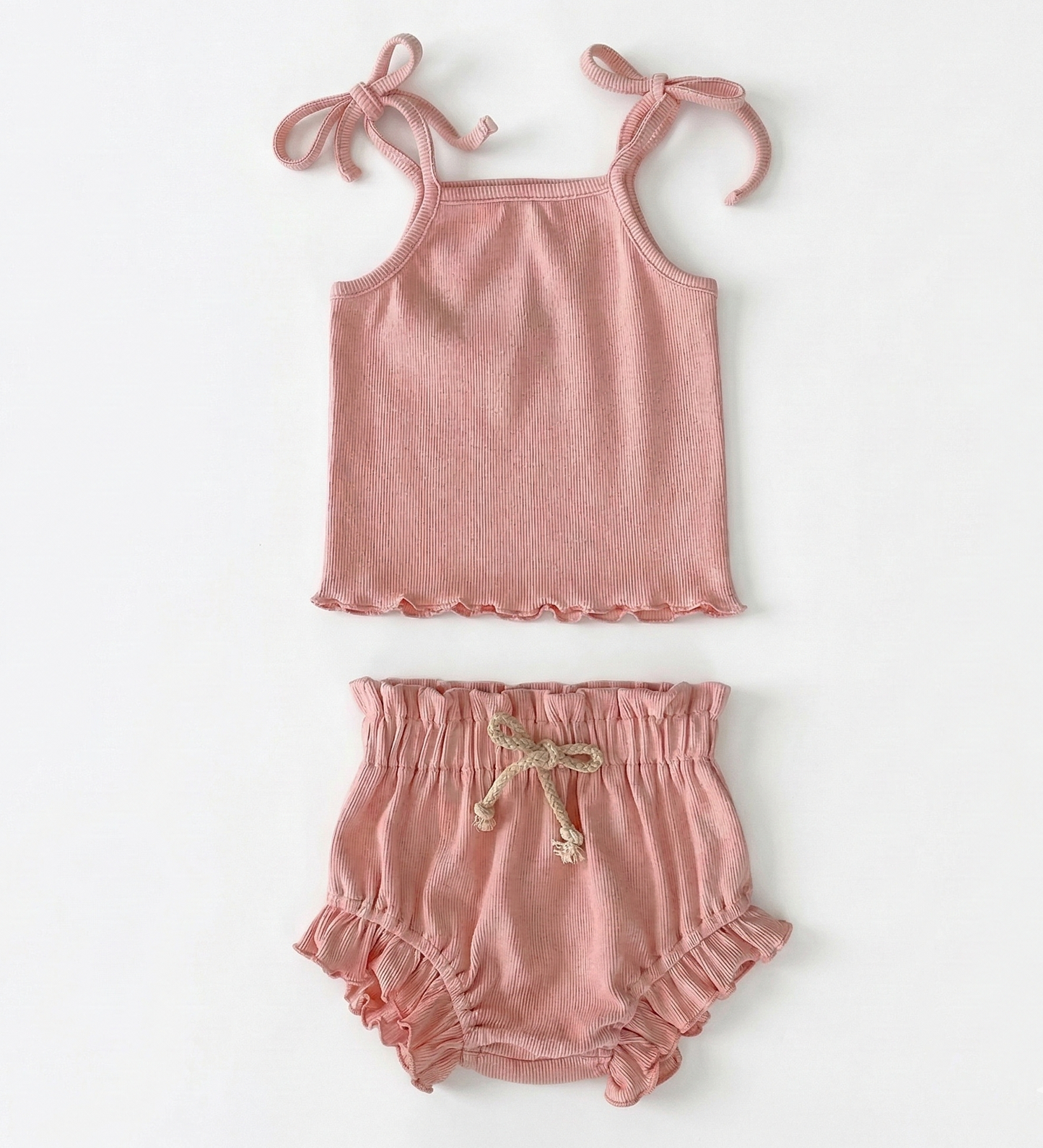 Conjunto rosa Algodon