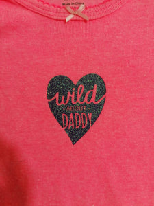 Pañalero algodón rosa wild about daddy